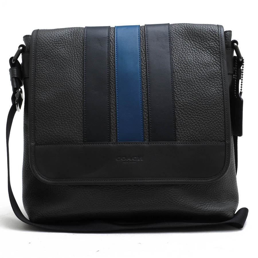 COACH ショルダーバッグ コーチ F56666 Bond Small Messenger in Pebble Leather ボンド スモールメッセンジャー ペブルドレザー 牛革 フラップ式 メッセンジャーバッグ シボ革 シュリンクレザー 【中古】(4)