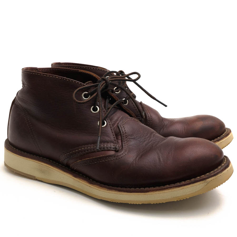 RED WING チャッカブーツ レッドウィング 3141 CLASSIC CHUKKA クラシックチャッカ Briar Oil Slick ブライアー オイル スリック ワイズEE プレーントゥ グッドイヤーウェルト製法 【中古】