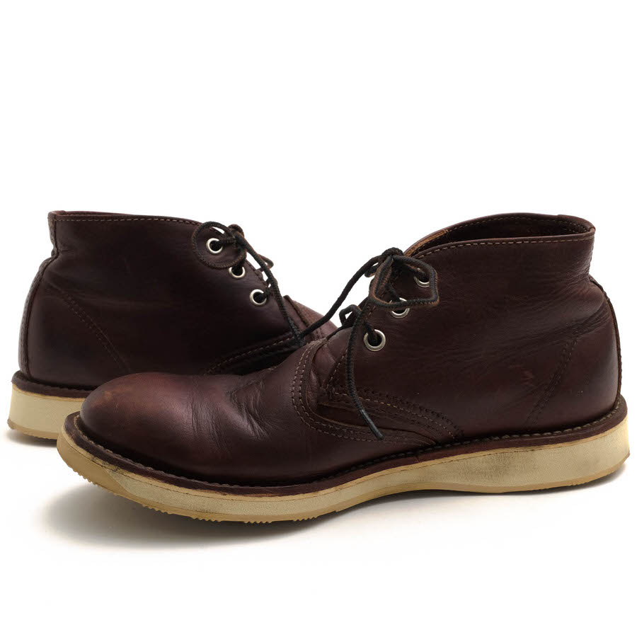 RED WING チャッカブーツ レッドウィング 3141 CLASSIC CHUKKA クラシックチャッカ Briar Oil Slick ブライアー オイル スリック ワイズEE プレーントゥ グッドイヤーウェルト製法 【中古】