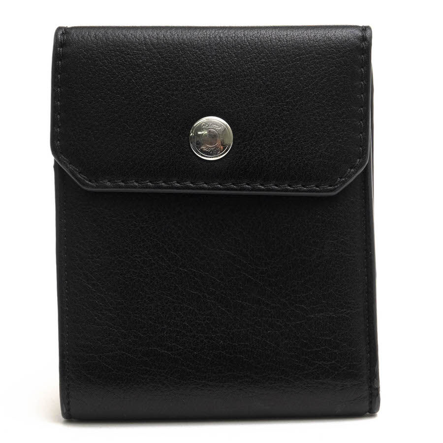 BRIONI 財布 ブリオーニ 牛革 カーフ 小銭入れなし 札入れ 三つ折り シボ革 シュリンクレザー 【中古】