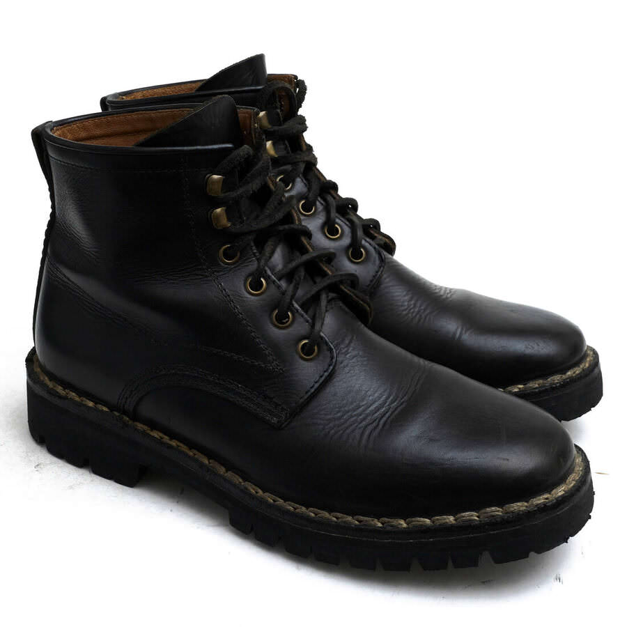 ブランディングのBUTTERO ワークブーツ ブッテロ B11511 BRIGANTE 牛革 プレーントゥ Vibramソール 【中古】｜アングル2