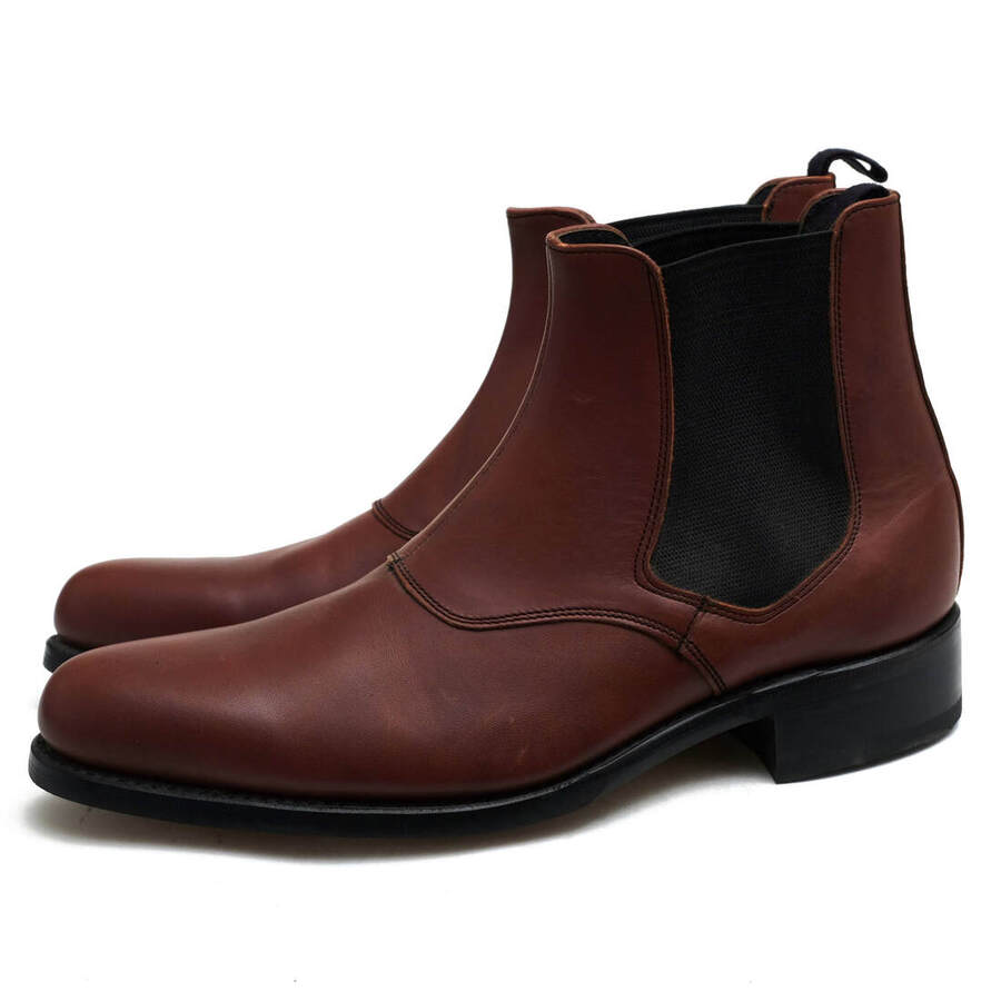 REGAL サイドゴアブーツ リーガル Y824 牛革 レザーソール プレーントゥ グッドイヤーウェルト製法 【中古】