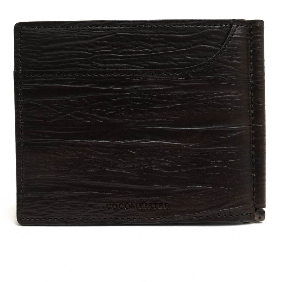 COCOMEISTER 財布 ココマイスター Ghost Town Bottom Ash ゴーストタウン・ボトムアッシュ 英国産プレスオンザオークバーク 牛革 マネークリップ 小銭入れなし 札入れ 二つ折り 【中古】
