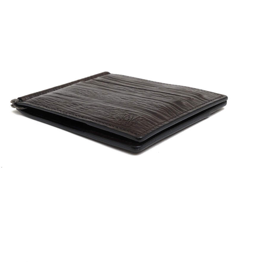 COCOMEISTER 財布 ココマイスター Ghost Town Bottom Ash ゴーストタウン・ボトムアッシュ 英国産プレスオンザオークバーク 牛革 マネークリップ 小銭入れなし 札入れ 二つ折り 【中古】