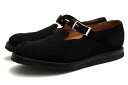 YUKETEN スリッポン ユケテン AAGF1 LAN W/CREPE WEDGE SOLE 牛革 クレープソール プレーントゥ 【中古】(4)