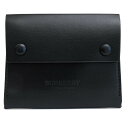 バーバリー/BURBERRY/124906A1189 Calfskin Plain Leather Logo Card Holders 財布 【中古】