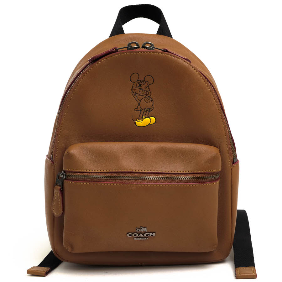 コーチ/COACH/F59837 Mini Charlie Leather Backpack チャーリー バックパック リュック 【中古】