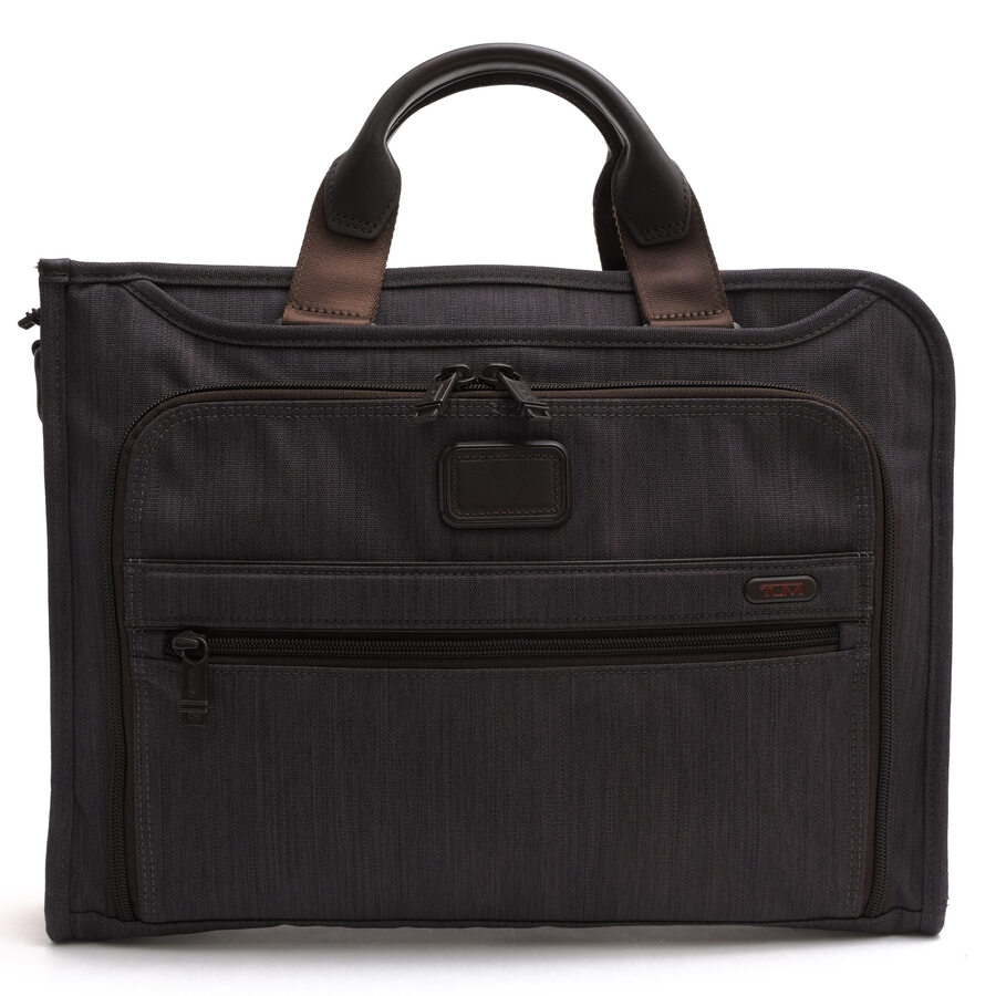 TUMI トゥミ ARRIVE Sawyer レザーブリーフ チャコールグレー 楽天市場