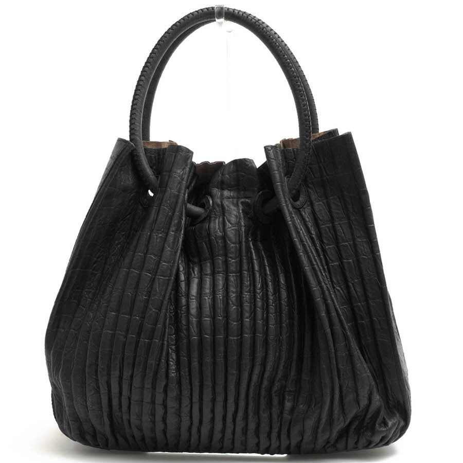 ����ޡ���/GIORGIO ARMANI/Pleated Leather Bucket Bag �ȡ��ȥХå� ����š�