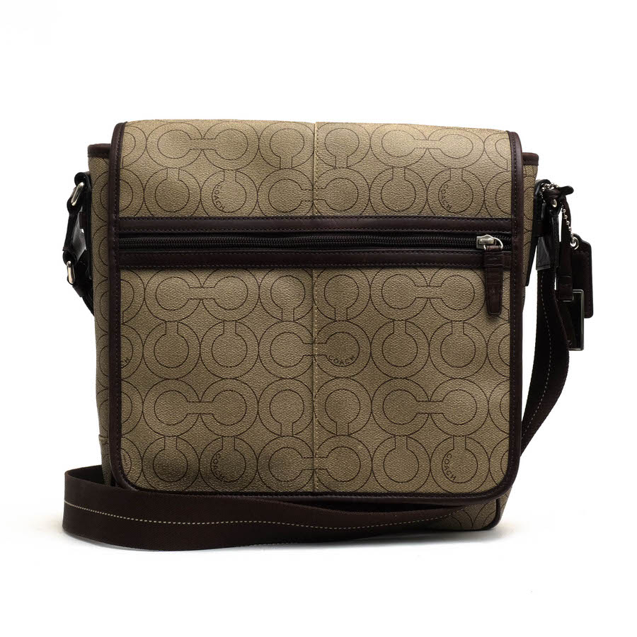 COACH - コーチ/COACH/70262 Op Art messenger map bag オプアート メッセンジャー マップバッグ ショルダーバッグ 【中古】