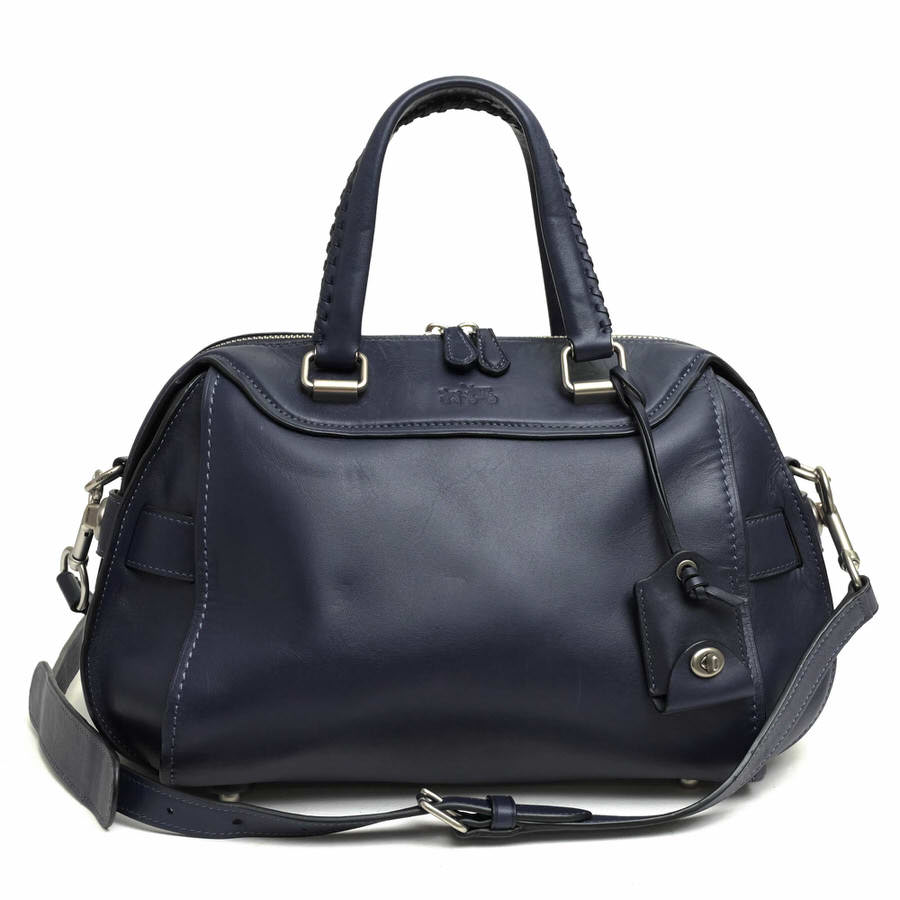 コーチ/COACH/37017 ACE SATCHEL IN GLOVETANNED LEATHER エース サッチェル ハンドバッグ 【中古】