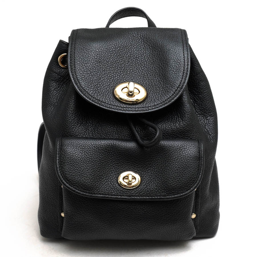 /COACH/37581 Mini Turnlock Rucksack In Polished Pebble Leather ߥ å å š