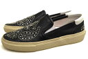 サンローラン/YVES SAINT LAURENT/376565 CYU00 Skate Bandana Studded Leather Sneakers カジ...