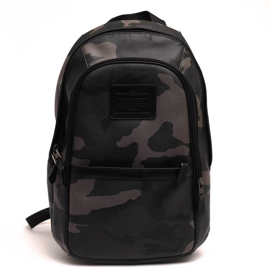 【美品】 コーチ ボディバッグ チャールズ パック リュック メンズ 牛革 黒 COACH（コーチ） 並行輸入 ウエストバッグ ボディバッグ シグネチャー