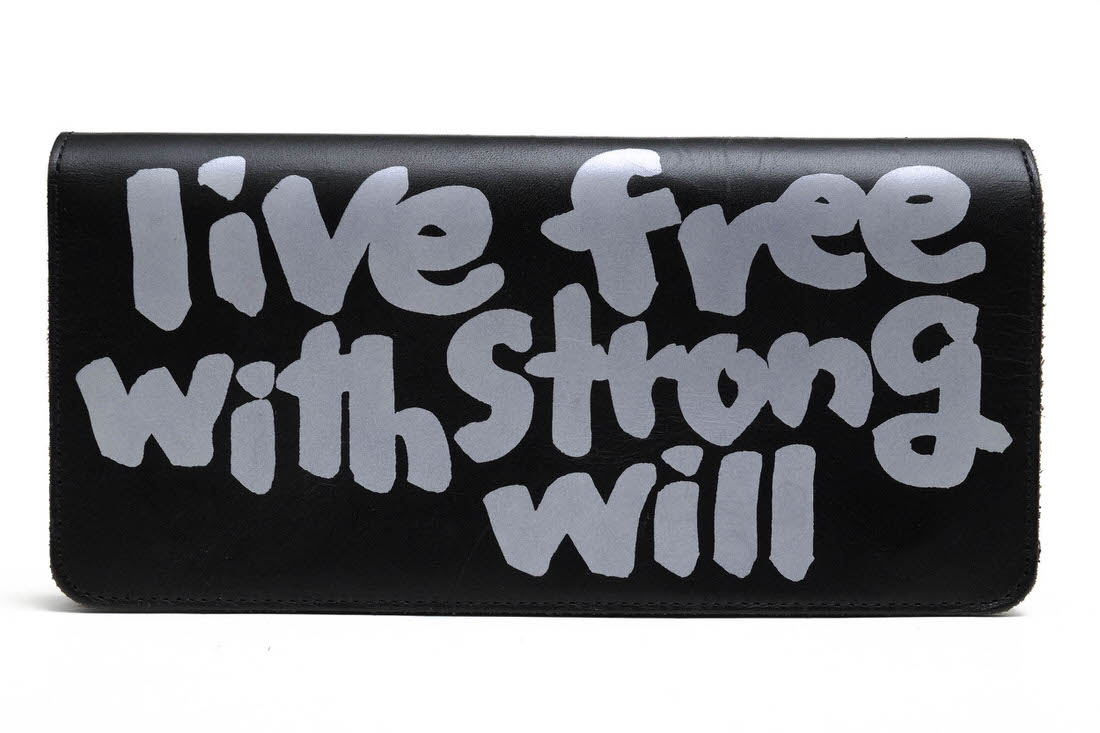 コムデギャルソン/COMME des GARCONS/OZ K917-051-1/1 Portafogli WALLETS “Live Free With Strong Will” 長財布 