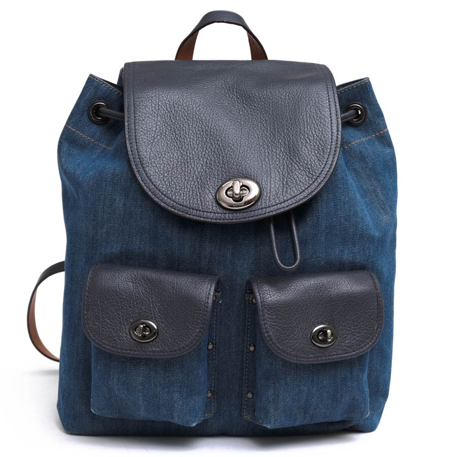 /COACH/37975 TURNLOCK RUCKSACK IN COLORBLOCK DENIM å åå 顼֥å å š