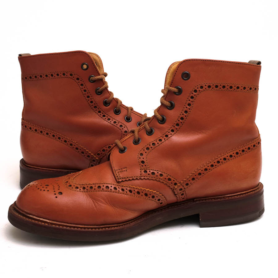 ����ե�åɥ����������/Alfred Sargent/20102-31 TAN BROGUE DERBY BOOT �졼�����åץ֡��� ����š�