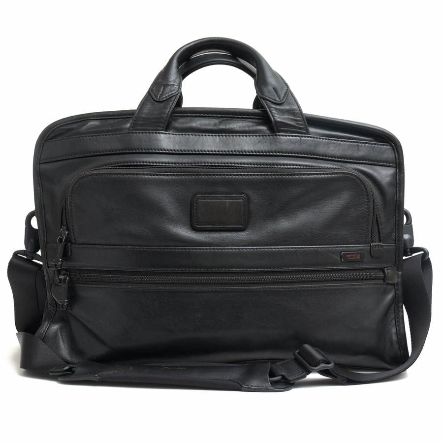 TUMI - トゥミ/TUMI/96101DH ALPHA slim Deluxe Leather portfolio スリム・デラックス・レザー・ポートフォリオ ビジネスバッグ 【中古】