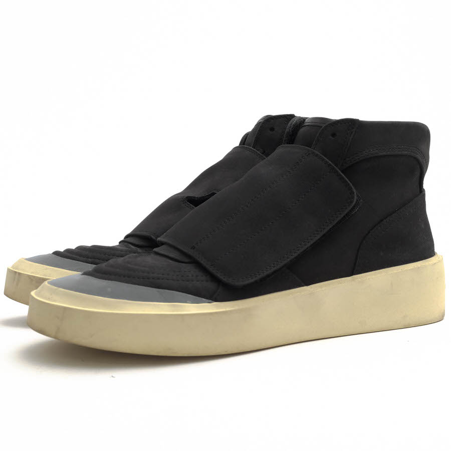 フィアオブゴッド/FEAR OF GOD/SKATE MID SNEAKER BLACK NUBUCK 3M TOE ハイカットスニーカー 【中古】