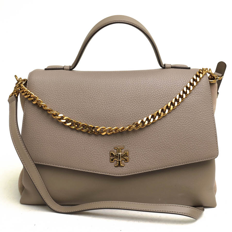 g[o[`/TORY BURCH/Kira Mixed-Materials Large Top Handle Satchel L nhobO yÁz