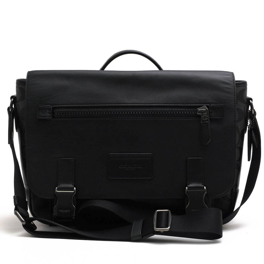 COACH - コーチ/COACH/C2793 Track Messenger In Signature Canvas ショルダーバッグ 【中古】