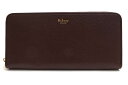 マルベリー/MULBERRY/RL4887 206K120 8 CC Zip Around Wallet Small Classic Grain 長財布 【中古...