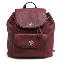 コーチ/COACH/F37621 Mini Billie Backpack In Pebble Leather ビリー ミニ バックパック リュック 【中古】
