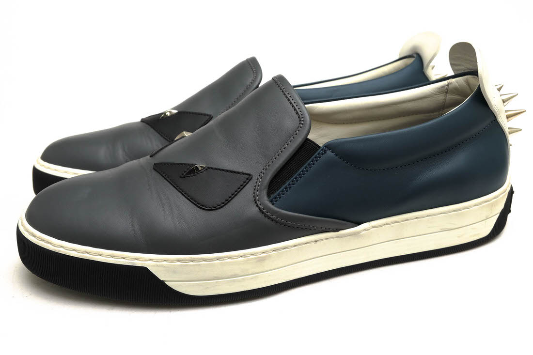 フェンディ/FENDI/7E0942 M.SNEAKER CALF LEATHER ローカットスニーカー 【中古】