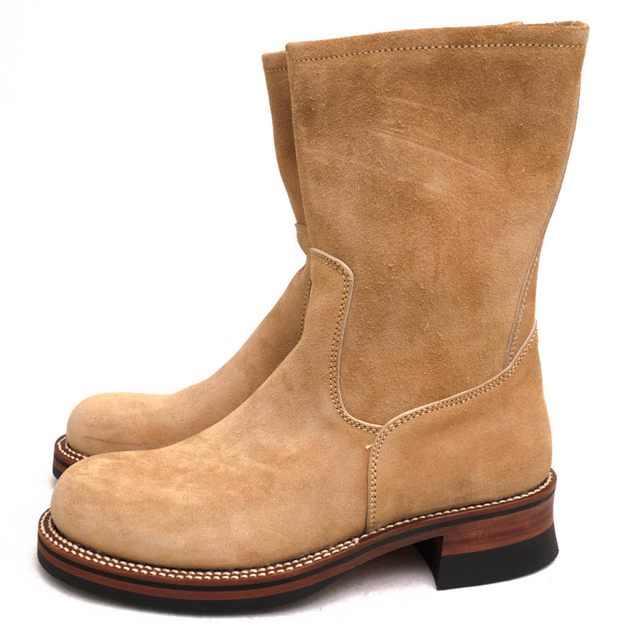 ˥/Guranisuta/GR-KE318CS ZIP ENGINEER BOOTS HORWEEN CALICO SUEDE SAND 󥸥˥֡ š