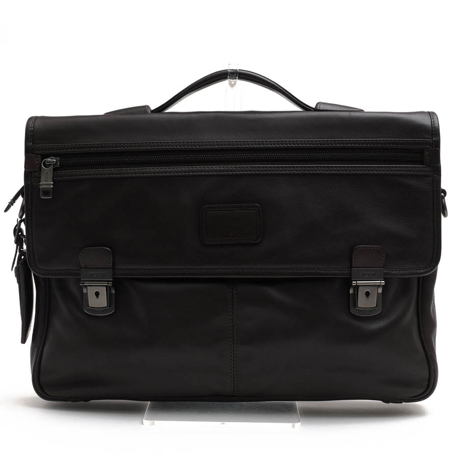 TUMI - トゥミ/TUMI/96167BH Leather Slim Flap Brief ビジネスバッグ 【中古】