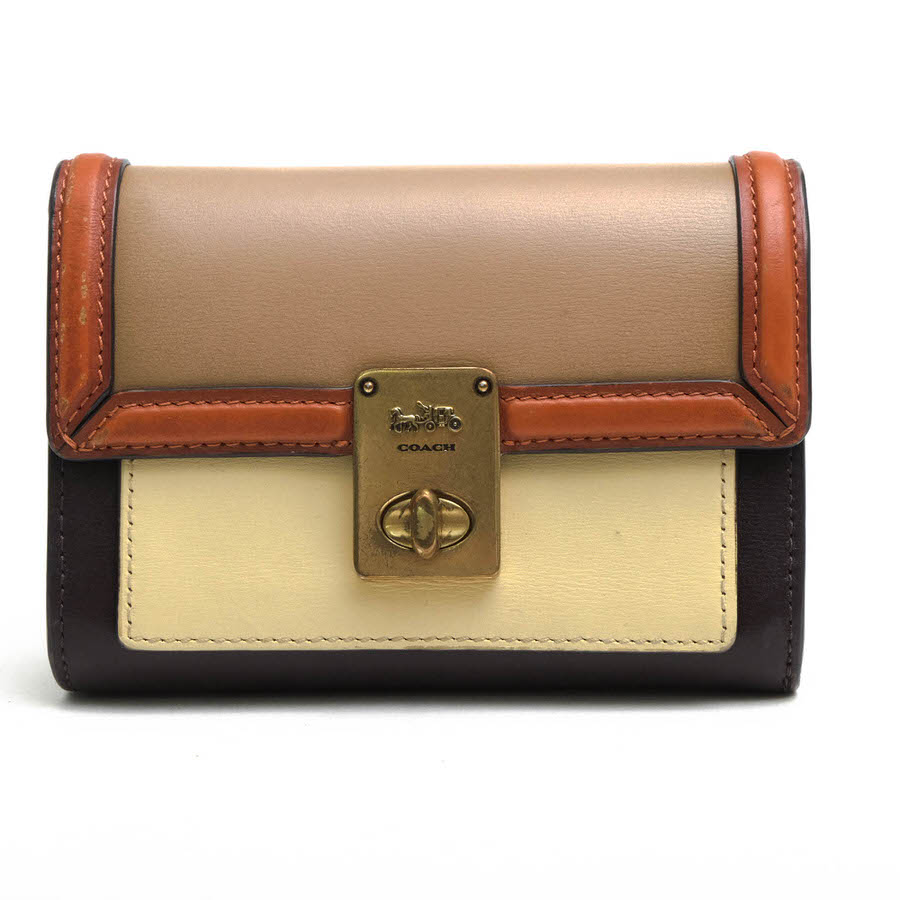 Rakuten - コーチ/COACH/89242 Hutton Wallet In Colorblock ハットン 財布 【中古】