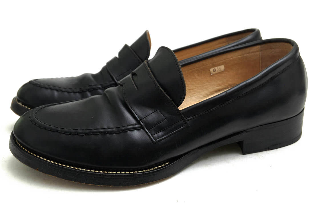 ザ ワイラー クロージング/THE WYLER CLOTHING CO./LOAFER CORDVAN BLACK コインローファー 