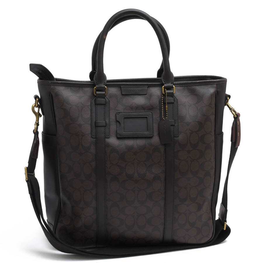 コーチ/COACH/70872 BLEECKER SIGNATURE MONOGRAM TOTE ブリーカー シグネチャー モノグラム トート トートバッグ 【中古】