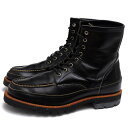 BRANDINGの全商品で利用可↓↓1%OFFクーポン↓↓EGO TRIPPING / エゴトリッピングEGO TRIPPING エゴトリッピング ワークブーツ MORGAN BOOTS モルガンブーツ 牛革商品説明「着る人の魅力を最大限に引き出す」というあくまでも着用者の事を考えた服作りを展開。「表面的なイメージだけではなくもっと奥深い所を表現し、それを感じてもらえたら」という思考から出される様々なアプローチは多くのミュジシャンや俳優から支持されている。古き良きアメリカンワークスタイルの無骨さと、現代的なスタイリッシュなフォルムを兼ね備えたワークブーツ。アッパーには上質で厚みのあるアメリカンオイルレザーを使用。Vibramソール#1100、ライニングにも牛革を使用しており、こだわりの作り。創業60年以上の国内工場にて、熟練された職人により200の工程を経たグッドイヤーウェルト製法で作られており、オールソール修理を行うことで靴自体の寿命を延ばすことも可能です。商品詳細◆ブランド名　EGO TRIPPING◆サイズ表記　US10◆日本サイズ参考　約28.0cm◆サイズ詳細　アウトソール靴底全長 約31cm、アウトソール靴底幅 約11.5cm、ヒール高さ 約3.5cm、ブーツ高さ 約17.5cm◆特徴　Vibramソール モカシン Uチップ◆型番　MORGAN BOOTS モルガンブーツ◆生産国　日本◆素材　上質な革 レザー◆素材詳細　アメリカンオイルレザー（牛革）◆色　ブラック 黒◆商品状態　中古品-非常に良い