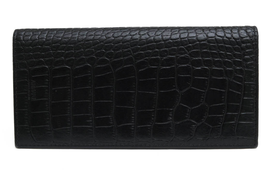 アルマーニ コレッツォーニ/ARMANI COLLEZIONI/Y6R016 YKD6J PORTA YEN VIT.ST.OTTOMAN+VIT.L 長財布 【中古】