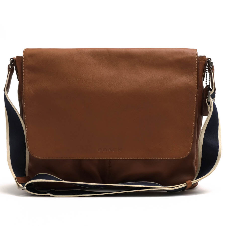 乐天商城 - コーチ/COACH/F70556 Heritage Leather Messenger ヘリテージ ウェブレザー メッセンジャー ショルダーバッグ 【中古】