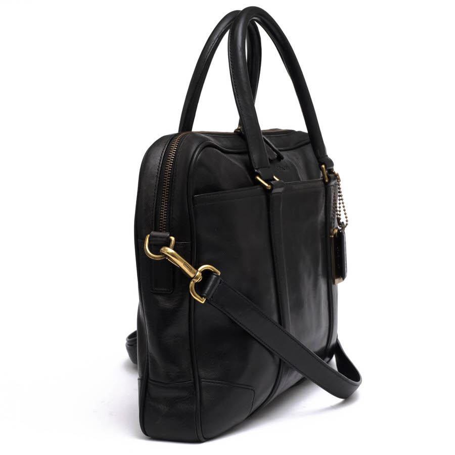 コーチ/COACH/70901 Bleecker Leather Slim Brief ブリーカー スリム ブリーフ ビ...