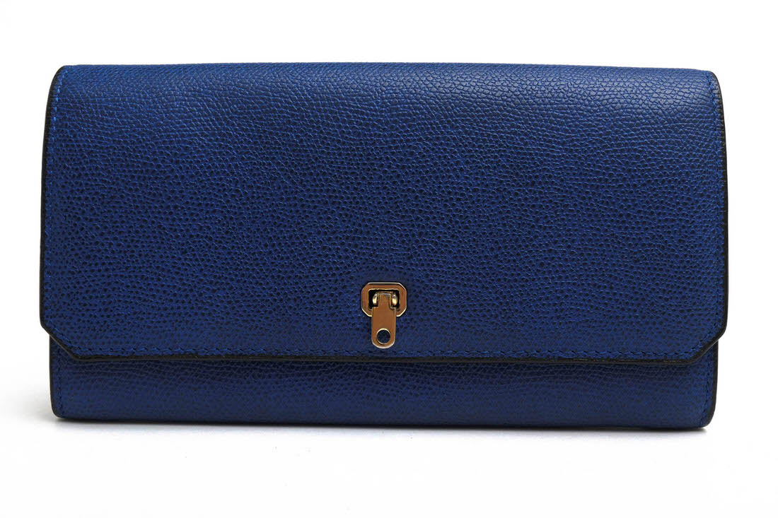 Rakuten - ヴァレクストラ/Valextra/V9L34-028-00RO-OC Brera City Purse 長財布 【中古】