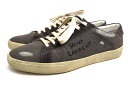 T[/YVES SAINT LAURENT/COURT CLASSIC SL/06 SNEAKER IN EMBROIDERED DESTROYED CANVAS R[gNVbN [JbgXj[J[ yÁz