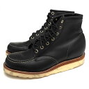 `y/CHIPPEWA/25061 6 inch MOC BOOTS RETRO BLACK [Nu[c yÁz