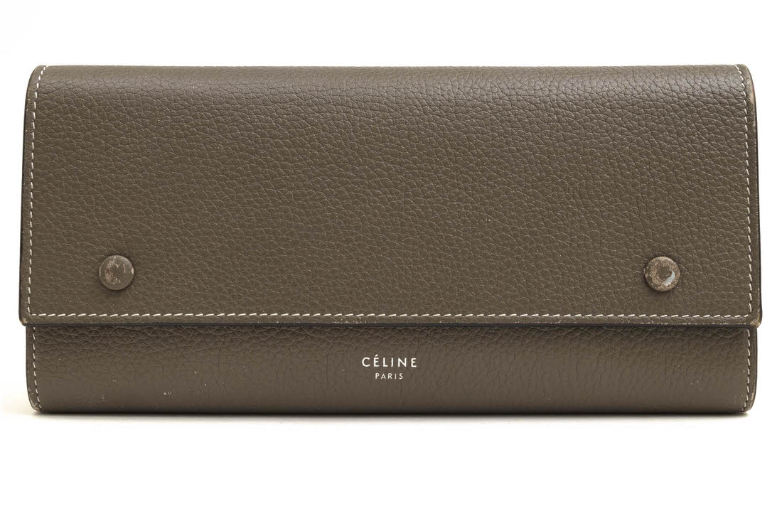 セリーヌ/CELINE/101673AFE Large Flap Multifunction in Drummed Calfskin ラージ フラップ ファンクション 長財布 