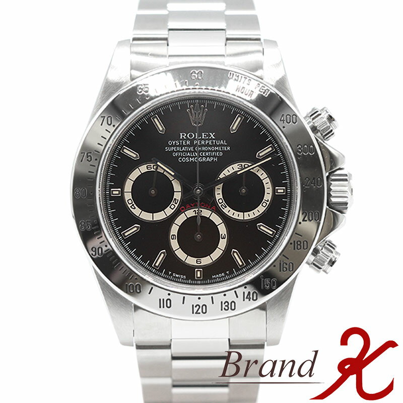 限定SALE♪浜町店【ROLEX/ロレックス】COSMOGRAPH DAYTONA/コスモグラフ　デイトナ 16520　U番（1997）　ブラック文字盤AT　SS　 自動巻　メンズ　磨き仕上げ済み【中古品・美品】楽天