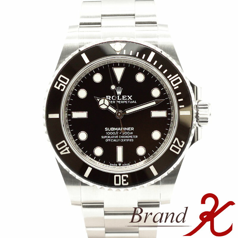 浜町店【ROLEX/ロレックス】SUBMARINER /サブマリーナー 124060 ランダムシリアル 黒文字盤 ブラック AT(自動巻) SS メンズ 腕時計 磨き仕上げ済み【中古 美品】【送料無料】楽天