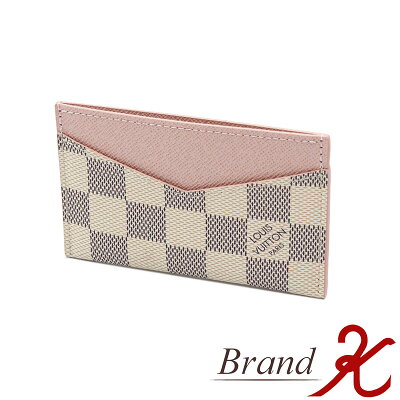 浜町店【LOUIS VUITTON/ルイ・ヴィトン】ダミエ アズール ポルトカルト サーンプルN61745 カードケース LV ホワイト ピンク レディース 【新古品・未使用品】【送料無料】楽天