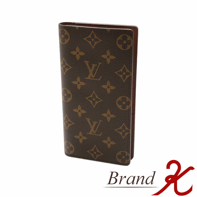 浜町店【LOUIS VUITTON/ルイ・ヴィトン】モノグラム　ポルトフォイユ　ブラザ　M66540 長財布　財布　メンズ　ブラウン【中古品・ほぼ新品】【送料無料】楽天