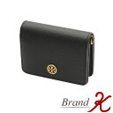 浜町店【TORY BURCH/トリーバーチ】レザー ミニ チェーンウォレット74851 ブラック×ゴールド金具カード入れ クロスボディ【未使用 新古品】【送料無料】楽天