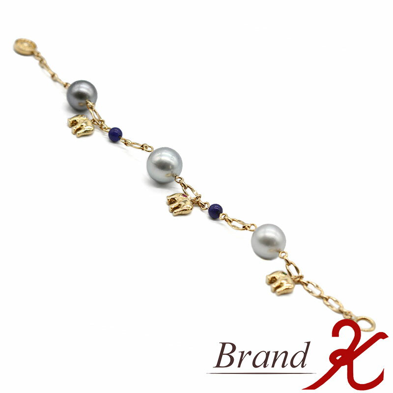 【中古】田崎真珠K18グレーパール...