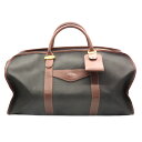 【本物保証】dunhill ダンヒル ボストンバッグ 旅行カバン PVC レザー ダークグレー ブラウン ゴールド金具 送料無料 【中古品】(4)