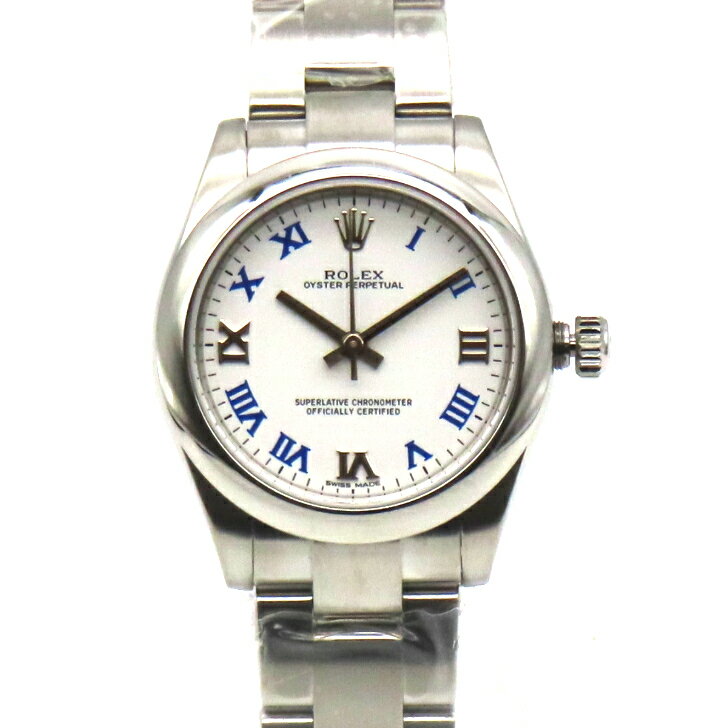 【本物保証】ROLEX ロレックス オイスターパーペチュアル ボーイズ 177200 ランダム 自動巻き ローマン文字盤 ホワイト 腕時計 送料無料 1年保証 【中古品】