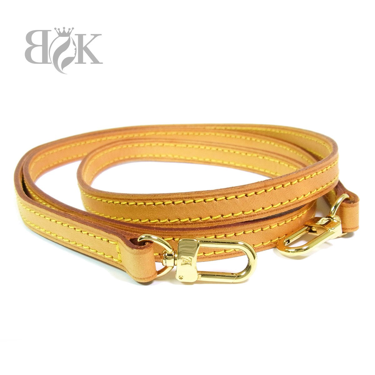 美品 ヴィトン ショルダーストラップ ヌメ革 ショルダーベルト ゴールド金具 全長約114cm LOUIS VUITTON ◆ 【中古】